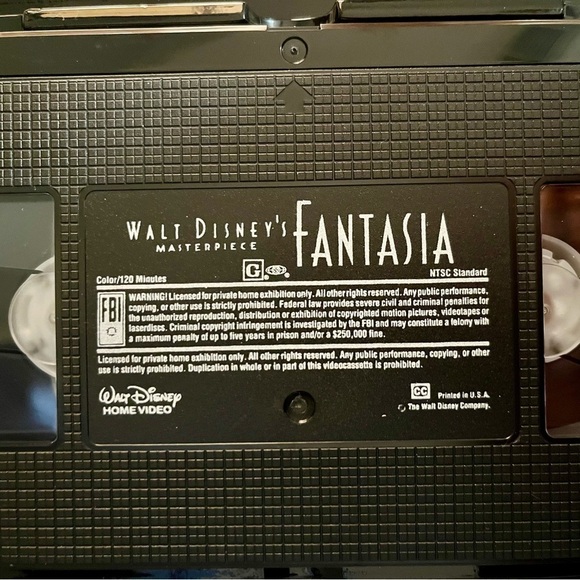 Vintage Walt Disney Masterpiece Fantasia 1991 VHS tape. - Picture 7 of 7